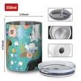 thumbnail image 4 of 12oz Coffee Tumblers Dog Pattern with Pioneer Flower Background Stainless Steel Vacuum Insulated Travel Tumbler Coffee Cups Mug with Lid and Straw with Cleaning Brush for Cold & Hot Drinks, 4 of 5