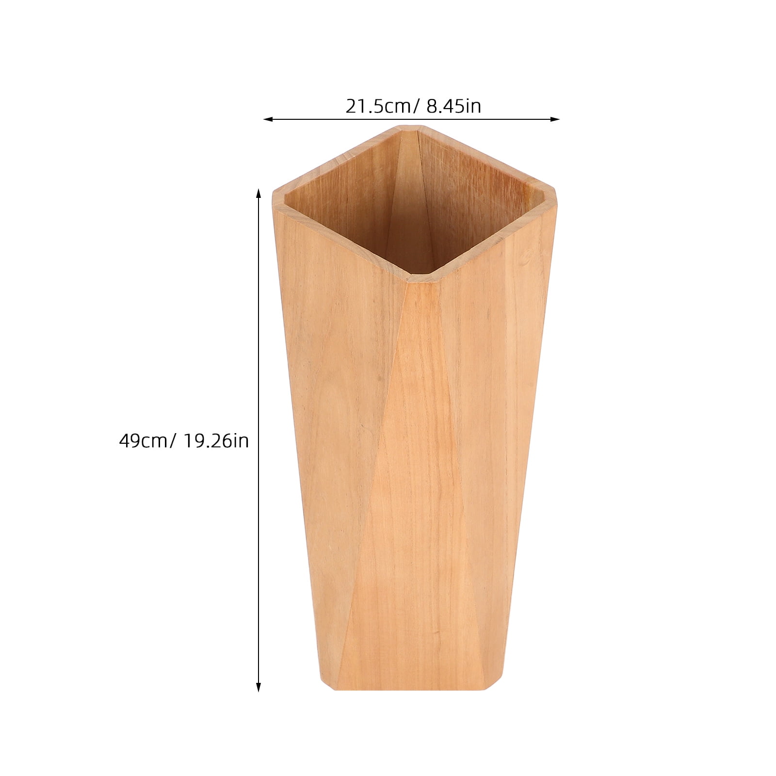 Raindrops Hemoton Large Capacity Wooden Umbrella Stand Holder Stylish Storage Rack for Umbrellas Wood Stand for Indoor Use