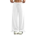 thumbnail image 2 of Lnmiateer Casual Loose Jogger Pants for Women Solid Color Drawstring Waist Side Pockets Street Daily Autumn Winter Fashion, 2 of 8