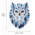 thumbnail image 3 of Rustic Multi Layer Fabric Owl DIY Wall Decor Kit Hand‑Stitching Patchwork Craft Set to Make Textured Owl Wall Ornament for Household Interior Wall Decoration (Blue), 3 of 5