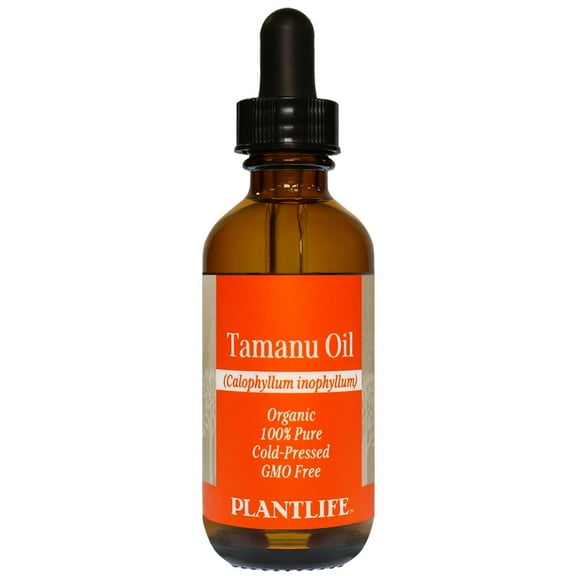 Plantlife Tamanu Carrier Oil - Cold Pressed, Non-GMO, and Gluten Free Carrier Oils - For Skin, Hair, and Personal Care - 2 oz
