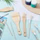 thumbnail image 4 of 9 Styles Ceramic Brushes Set, Pottery Glaze Brushes, for Artists, 4 of 5