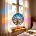 thumbnail image 4 of Aoznliie Christmas Acrylic Puzzle Suncatcher, Stained Glass Style Suncatcher for Window Decor, 7.5 inch Gift for Xmas, Mom, Birthday, Housewarming, 4 of 8