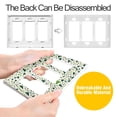 thumbnail image 4 of Yayeee Rocker Switch Wall Plate 1-Gang 4.6"x2.9" Home Decorative Outlet Cover, Green Triangles Pattern, 4 of 6