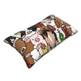 thumbnail image 3 of Kll Doodle Farm Animals Faces Pillow Covers Envelope Closure,Super Soft And Cozy Fuzzy Fleece Pillow Case Cover 16"X24", 3 of 9
