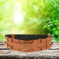 thumbnail image 6 of Classic PU Leather Waist Belt Costume with Metal Buckle Medieval Knight Belt for Gürtel Gelb, 6 of 8