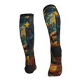 thumbnail image 4 of Compression Socks for Women and Men - Starry Night Guitar Turtle Compression Socks Circulation for Workout, 4 of 8