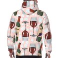 thumbnail image 5 of Hoodies for Men - Wine Print No.J920 Long Sleeve Comfrt Men'S Fashion Hoodies & Sweatshirts, Sweatshirts for Men Hoodies Pullover Clothing Clothes with Pouch, 5 of 7