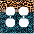 thumbnail image 3 of Metal Light Switch Plate Cover African Safari Animal Print Tribal Art Pattern SFR047, 3 of 13