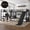 Black + Top bed:Full/FullXL, bottom bed: Queen, variant on L-Shaped Metal Bunk Bed (Top bed: twin, bottom bed: full ) with Twin Loft Bed, Desk, and Storage Shelves Metal Triple Bunk Bed with Slide, Space-Saving and Quiet Design, Black
