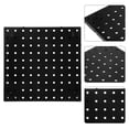 thumbnail image 1 of OULII Craft Pegboard Wall Organizer for Modern Homeowners in Black 1Set, 1 of 8