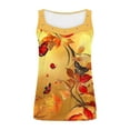 thumbnail image 5 of Blmnix Muscle Womens Tank Top Graphic Tank Tops Plus Size Square Neck Sleeveless Yellow Tank Top Camisole Tops Women, 5 of 5