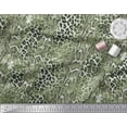 thumbnail image 2 of Soimoi Gray Cotton Duck Fabric Leopard & Snake Animal Skin Printed Fabric 1 Yard 56 Inch Wide, 2 of 3