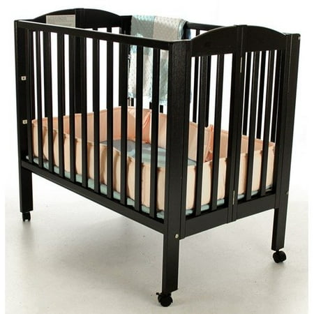 Dream On Me 3-in-1 Portable Folding Crib in Black