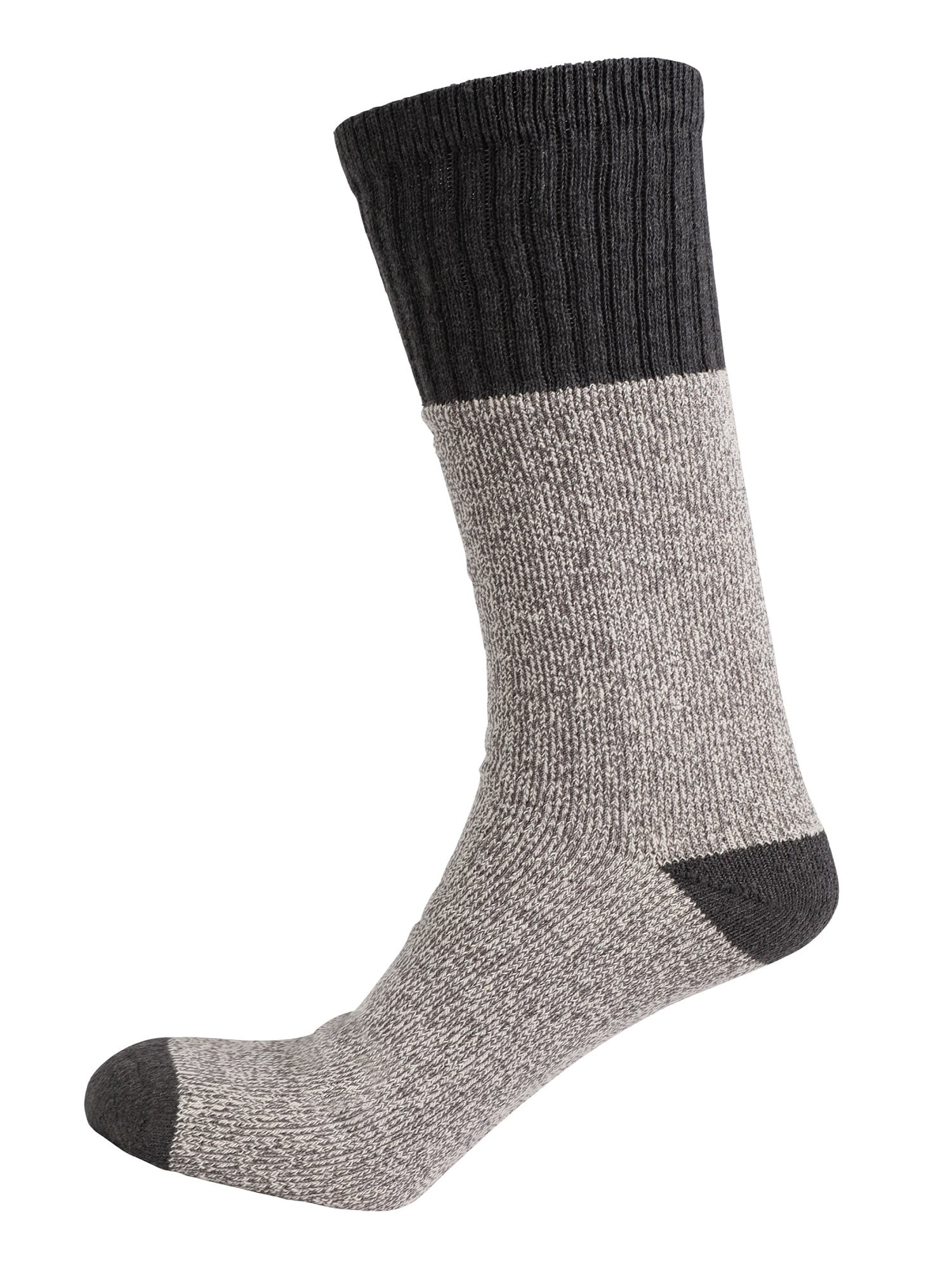 LAY Mens 6-11 Black Extreme Merino Wool Thick Work Boot Socks