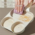 thumbnail image 5 of PRINxy Nonstick Eggs Frying Pan-3-Cup Grill Pan Divided Frying Pan For Breakfast,For Gas Stove & Induction Beige, 5 of 9