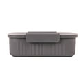 thumbnail image 4 of Mainstays Food Storage Bento Container, Rectangle, Gray, 42oz Capacity, A Practical Choice for School Lunches and Activities, 4 of 9