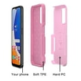 thumbnail image 5 of Aggxpf Galaxy A14 5g Case with Tempered Screen Protector (2 Pack), Heavy Duty Protective Phone Case, Shockproof Phone Cover, Pink, 5 of 5