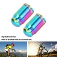 thumbnail image 4 of Bike Valve Stem Caps Ti Alloy Dust Proof Heavy Duty Universal Bike Tire Valve Caps, 4 of 7
