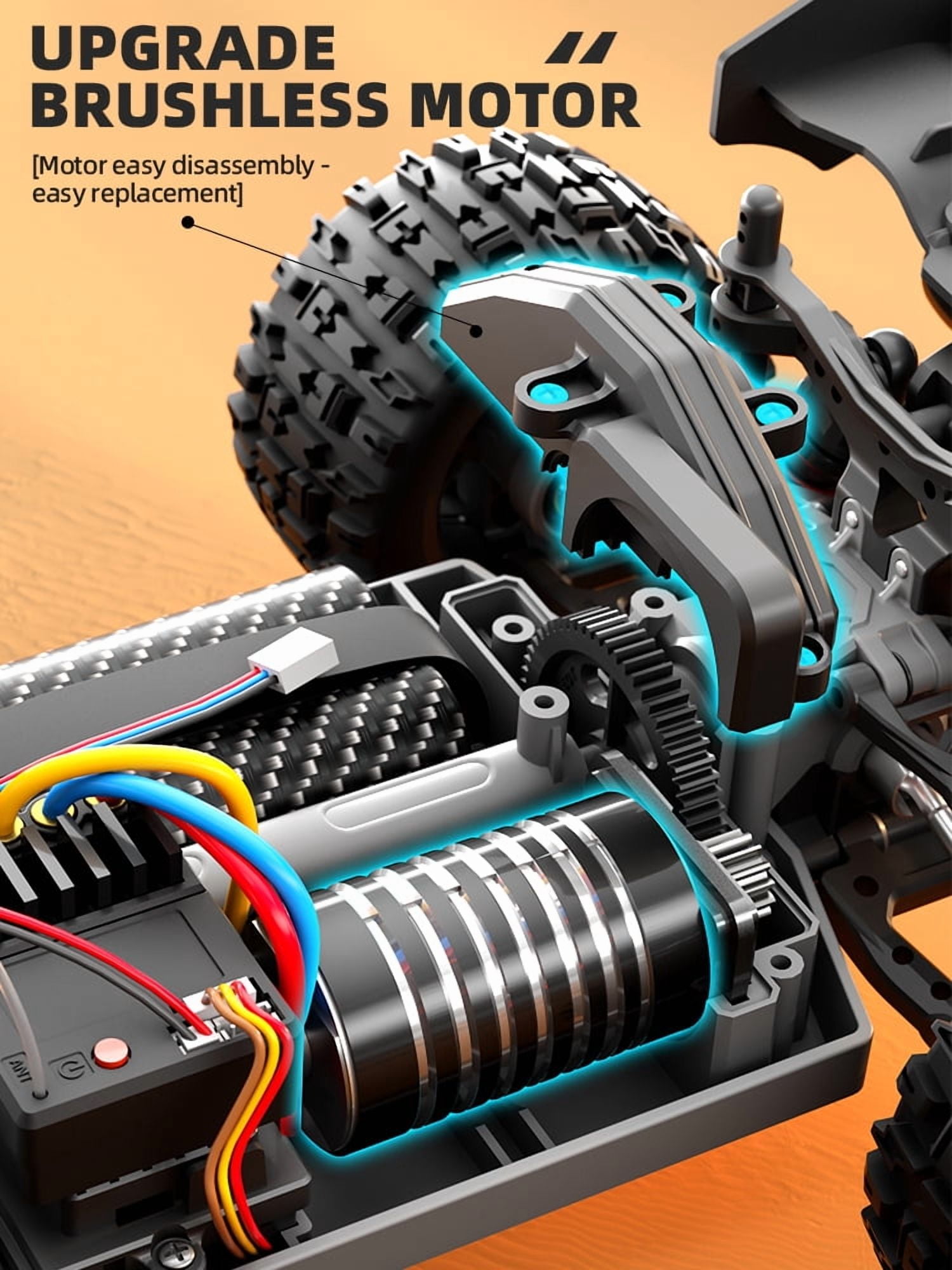 ZLL BEAST SG118 Pro Remote Control Car - 1:16 High Speed Fast RC Cars, 2.4G Remote Control Racing Toys For Kids Sport High Speed RC Car 4x4 35KM/H