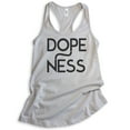 thumbnail image 1 of Dopeness Tank Top, Ladies Racerback Tank Top, Hipster Tank, Dope Tank, Cool Tank, Silver Gray, Small, 1 of 1