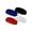 Black/White/Red/Blue, variant on Couver Multi-Sports Terry Cloth Headband Set, Bright Pink/Bright Yellow/Bright Green/Bright Blue, One Size, 4-Pack