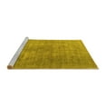 thumbnail image 2 of Ahgly Company Machine Washable Indoor Square Persian Yellow Traditional Area Rugs, 8' Square, 2 of 4