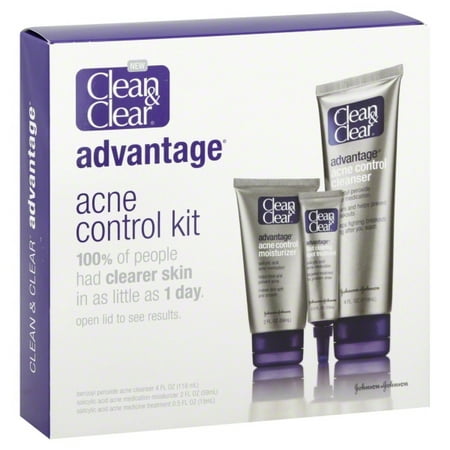Clean & Clear Advantage Acne Control Kit, 12 oz (Best Acne Treatment For Adult Women)