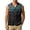 Dark Green, variant on Mens Retro Geometric Arrow Navajo Print Sleeveless Waistcoat, Ethnic Button Front Lightweight Travel Fishing Tank Top Royal Blue M