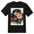 thumbnail image 2 of Plus Size Shirt for Women Black Tops for Women Short Sleeves Shirt for Women Opulent Romantic Hat T Shirt Crewneck Shirt for Women XL, 2 of 5