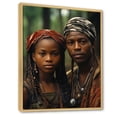 thumbnail image 2 of Designart "Tribes Fang African Gabon" African Tribes Floater Framed Wall Art Living Room, 2 of 7