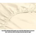 thumbnail image 2 of Greek Key Ultra Soft 1800 Series Egyptian Comfort 4 Piece Sheet Set (King, Cream), 2 of 4