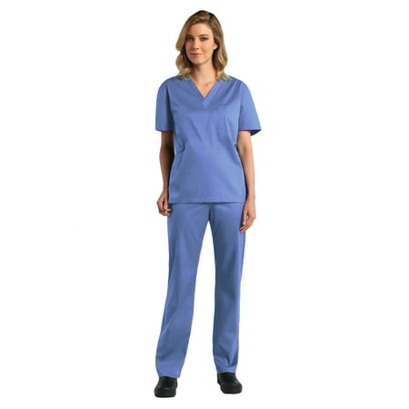 

Maevn Red Panda Unisex V-Neck Scrub Top & Unisex Basic Scrub Pant Set