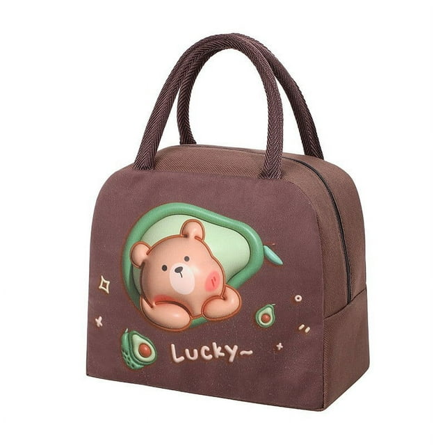 Cqxid Rangement Alimentaire à Moins de 10 $ Sac à Main Sac Isolé Sac pour Boîte à Lunch Sac à Lunch Chiot Brun (Isolation 3D)