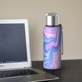 thumbnail image 5 of 20oz Stainless Steel Vacuum Insulated Coffee Mug with Tea Infuser and Cup Lid, Liquid & Marble Print, 5 of 6