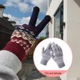 thumbnail image 2 of Qarigey Guantes de punto Estilo simple Envoltura de manos Cubiertas Envoltura de manos Calentador Accesorios de ropa Pantalla táctil gruesa Guante de Type3 NO3 Qarigey AP011252-03B, 2 of 6