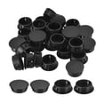 thumbnail image 1 of 1-3/32" Plástico Agujero Tapones, 36uds Empotrado Tipo Panel Redondo Presión Sujetador Ciegos Bloqueo Tapones para Muebles Insertar Extremo Tapas Paneles, Negro, 1 of 5