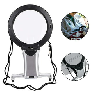 Large Magnifying Glass Hands Free With LED Light Magnifier Giant Reading  sewing