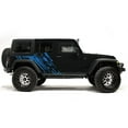 thumbnail image 1 of Factory Crafts Splash Side Graphics Kit 3M Vinyl Decal Wrap Compatible with Jeep Wrangler 4 Door 2007-2016 - Azure Blue, 1 of 3