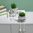 thumbnail image 4 of Tnobhg Artificial Bonsai Fake Plant Eucalyptus Potted Plant Cartoon Appearance Long Legs Simulated Succulent Plant Indoor Outdoor Home Decoration, 4 of 7