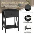 thumbnail image 5 of VECELO 3-Piece Bedroom Sets Upholstered Bed Frame and 2 Nightstand, 5 of 10