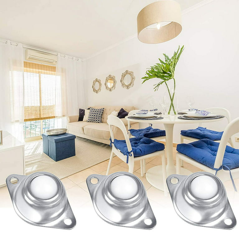 4PCS 1'' Solid Brass Casters Universal Furniture Rollers Table Chair Sofa  Couch Feet Castors 360° Swivel Smoothly Moving Wheels - AliExpress