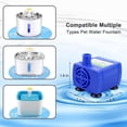 thumbnail image 3 of Bomba de fuente para mascotas, bomba de fuente para gatos, reemplazo de motor de agua para gatos, fuente de agua para mascotas, dispensador de fuente de agua para perros y gatos., 3 of 7