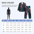 thumbnail image 4 of Lsque Abstract Botanical Heart Pattern Long Sleeve Pajama Set for Men - Soft 2-Piece Sleepwear and Loungewear Set with Pockets, Comfy Nightwear-Large, 4 of 7