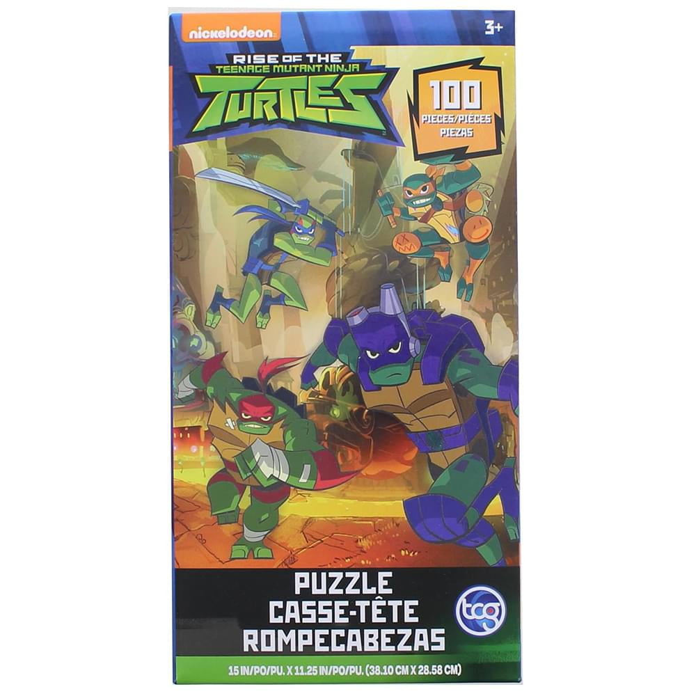 Rise Of The Teenage Mutant Ninja Turtles 100 Pieces Puzzle 15" x 11.25" NEW 
