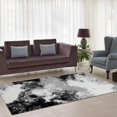 thumbnail image 1 of Ladole Rugs Contemporary Abstract Microfiber Shaggy Area Rug 7x10 (6'5" x 9'5" , 200cm x 290cm), 1 of 5