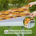 thumbnail image 6 of Colorful Halloween Pattern Square Fitted Tablecloth with Elastic Edge,Square Table Cover,Washable Elastic Table Cover for Home Kitchen Party Decor 34"x34", 6 of 6
