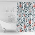 thumbnail image 4 of Teal Green Botanical Shower Curtains for Bathroom Waterproof Fabric Bath Curtains Decor Bath Tub Curtain Pink Spring Floral Country Decorative Shower Curtain Sets with 12 Hooks, 72x72 Inch, 4 of 6