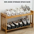 thumbnail image 2 of Adjustable Shoe Rack Stacker for Closet Organization, Double Deck Shoe Slots Organizer, Space Saver, 2 of 17
