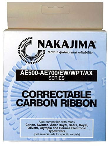 Nakajima XC001 Correctable Carbon Film Typewriter Ribbon Black 